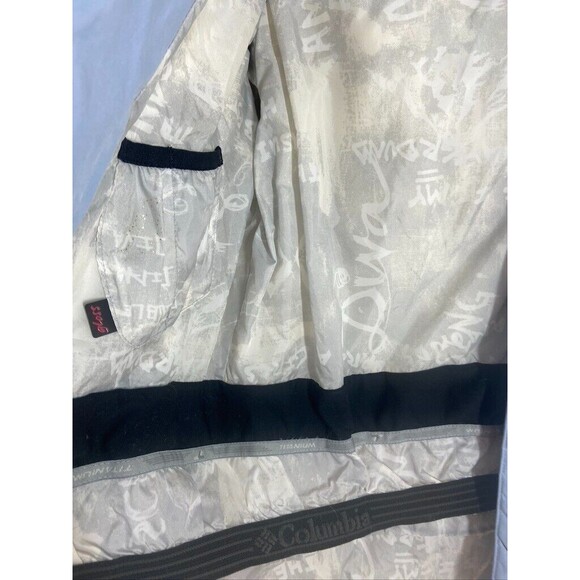 COLUMBIA TITANIUM WOMEMS SMALL BLUE HOODED DOWN JACKET - Picture 3 of 6